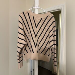 Ann Taylor Factory Knit Striped Sweater (Large) ⭐️NWT⭐️